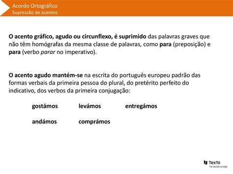 Para Do Verbo Parar Tem Acento