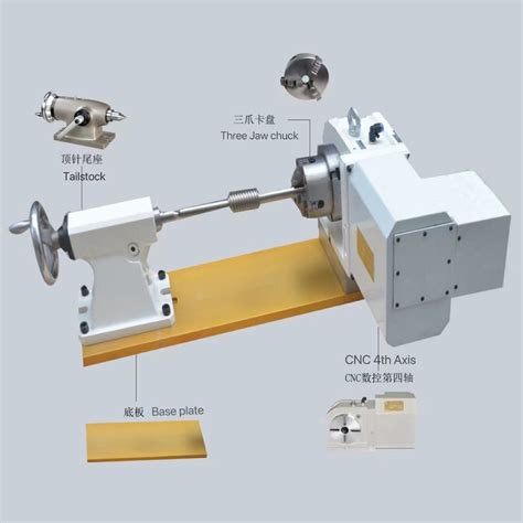 Cd125 High Precision 4th Axis Horizontal Vertical Turntable Index