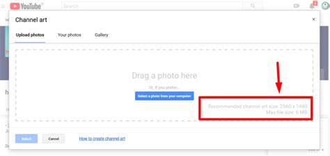 Gambar 1 – Ukuran sampul youtube yang paling tepat | Jual Follower