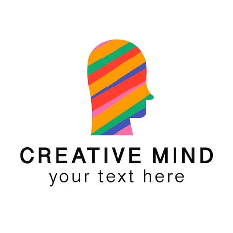 Premium Vector Creative Mind Logo Isolated On White Background