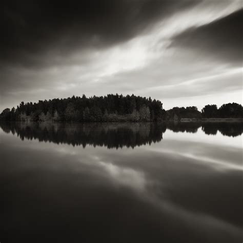 Reflection Black And White Photograph By Jaromir Hron