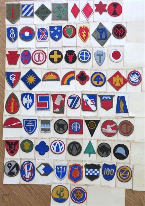 Us Army Ww2 Division Patches Army Military