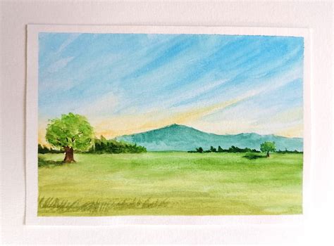 Watercolor Landscape Tutorial For Beginners With Video My Art Aspirations