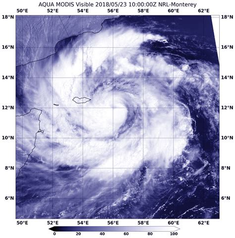 Nasas Aqua Satellite Sees Tropical Cyclone Mekunu Strengthen