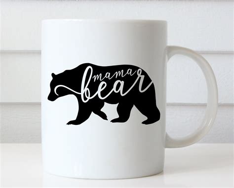 Mama Bear Mug Mama Bear Coffee Mug T For Mom Mothers Day