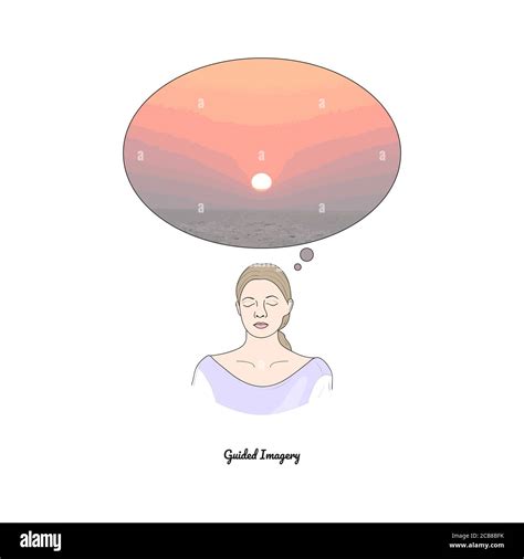 Guided Imagery Deep Relaxation Techniques Vector Stock Vector Image
