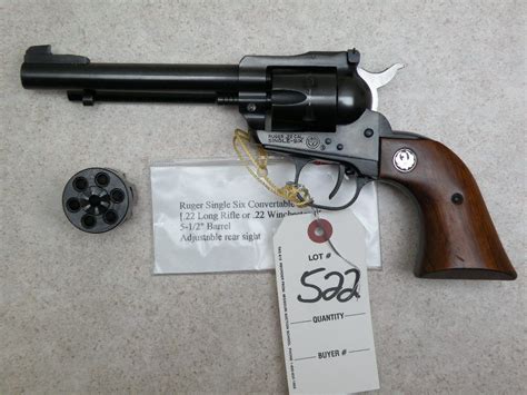 Ruger Single Six Convertible 22 Lr Or 22 Win Mag Revolver