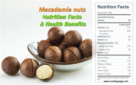 Macadamia Nuts Nutrition Facts And Health Benefits Cookingeggs