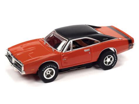 Auto World 1969 Dodge Charger Red X Traction R35 Ho Slot Car