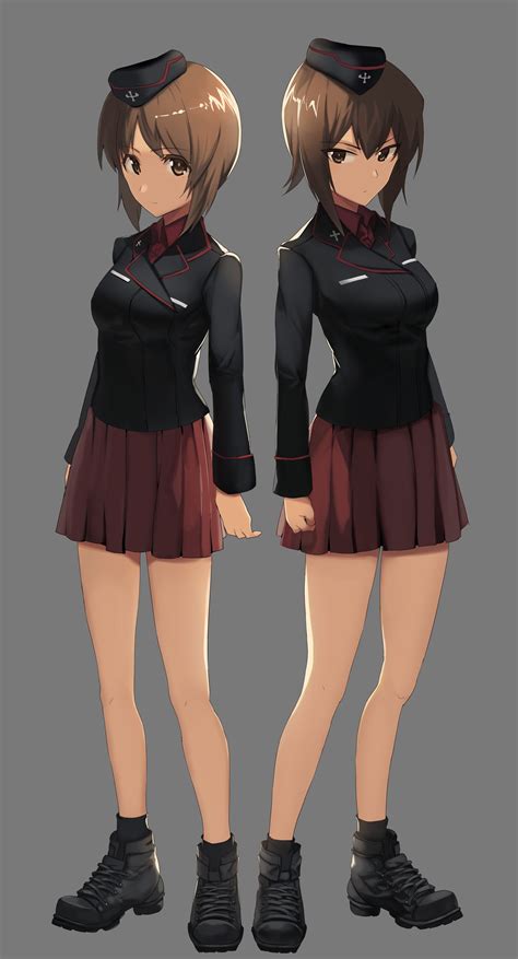 Anime Anime Girls Girls Und Panzer Nishizumi Maho Nishizumi Miho