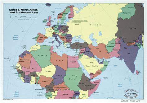 Map Of Europe And Africa Map Of The World