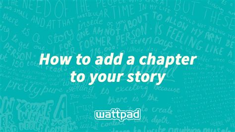 How To Add A Chapter To Your Wattpad Story Youtube