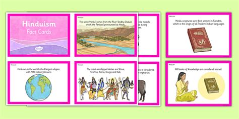 Hinduism Facts Cards Worlds Oldest Religion