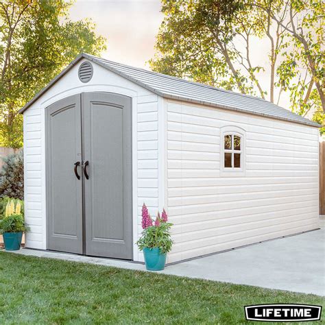 ↑ rented a uhaul cargo van for 20 bucks and picked up the shed. Lifetime 8ft x 15ft (2.4 x 4.5m) Storage Shed | Costco UK