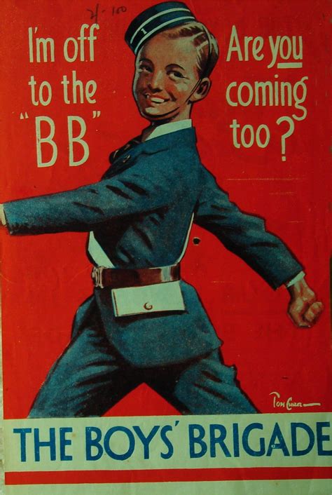 Undated Boys' Brigade recruiting poster, UK. | Boys, Vintage posters, Vintage poster art