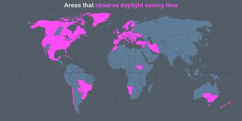 Daylight Saving World Map