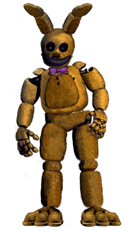 Purple Guy In Spring Bonnie Suit With Mask And Spring