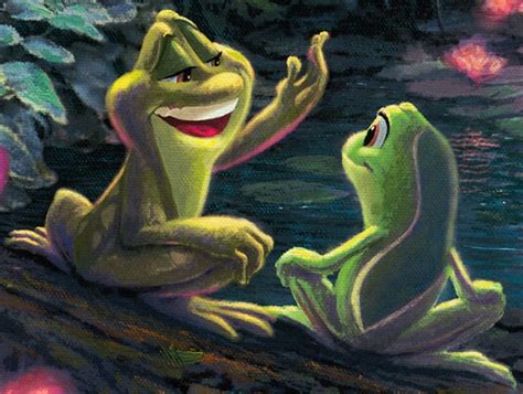 Free shipping on orders over $65 The Princess and the Frog by Thomas Kinkade: froglegss ...
