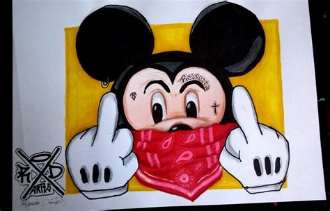 Graffiti characters gangster #1243815, download othes drawing gangster mickey mouse for free. Mickey gangster (With images) | Mickey mouse drawings ...