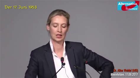 The new face of the afd how far to the right is alice weidel? Dr. Alice Weidel (AfD): Der 17. Juni 1953 (Rheinfelden, 17 ...
