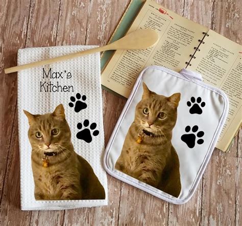 Gifts for kitchen lovers uk. Personalized Pet Photo Kitchen Dish Towel & Pot Holder ...