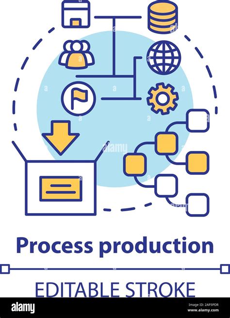 Process Production Concept Icon Manufacturing Operations Management