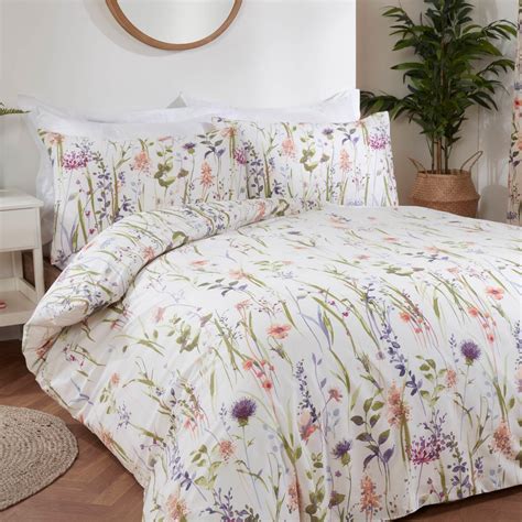 Hampshire Duvet Covers Floral Country Watercolour Cream Quilt Cover