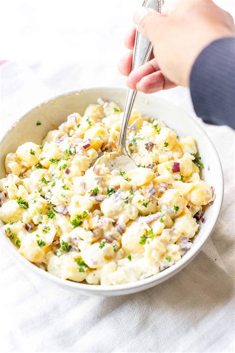 Use a third of a cup of potato flour for every cup of mashed potatoes and increase the liquid by 50%, using milk or buttermilk instead of the potato water. How To Make Potato Salad - Fast Food Bistro