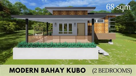 Modern Bahay Kubo 68 Sqm 2 Bedrooms Youtube