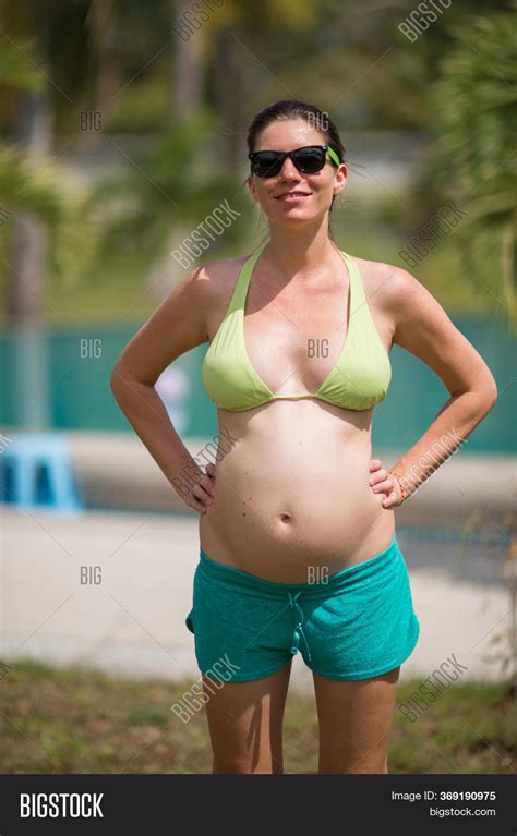 Pregnant Woman Bikini Image Photo Free Trial Bigstock