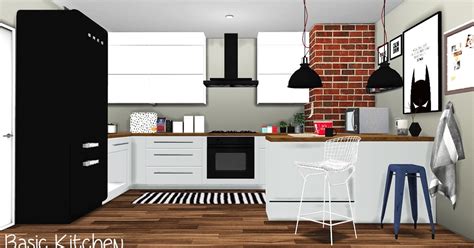 My Sims 4 Blog Basic Kitchen Set By Mxims