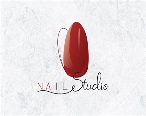 Diseño Del Logotipo De Glam Nails Logotipo De Estudio De Etsy Logos