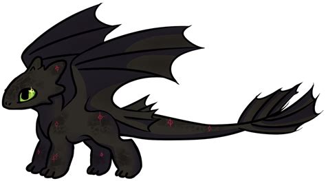Baby Toothless By Spacette On Deviantart