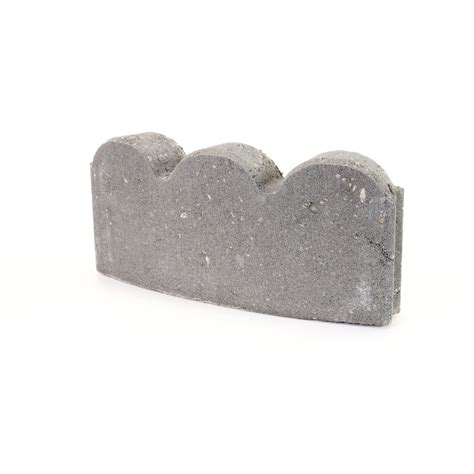 Pavestone 12" Curved Scallop Pewter (Grey) Concrete Edger - Walmart.com