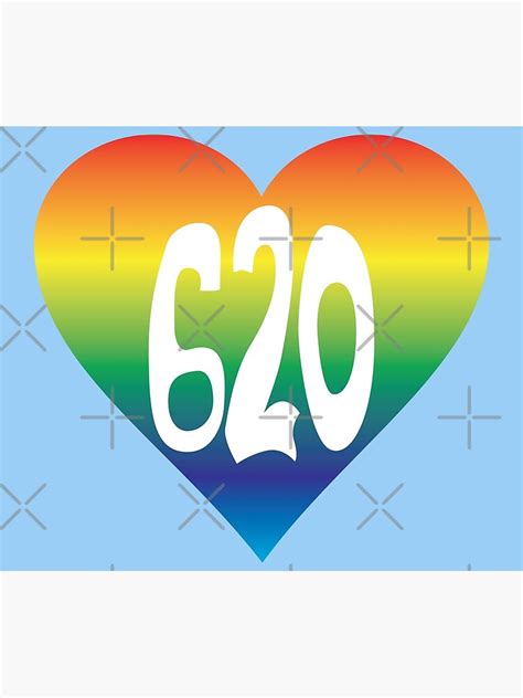 Hand Drawn Kansas Pride Rainbow Heart 620 Area Code Poster For Sale
