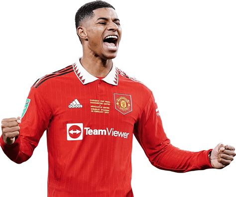 Marcus Rashford Football Render Footyrenders Layarkaca