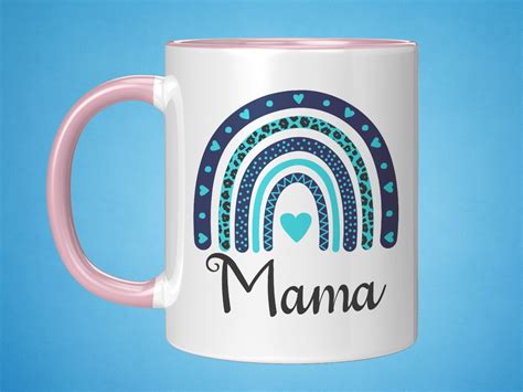 Mama Mug With Cute Rainbow Print Best Mama Ever Mug Mamas Etsy Uk