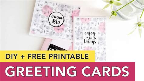 Greeting Card Idea Free Printable Easy Diy Minimal Chic Cards You