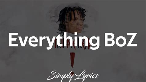 Trippie Redd Everything Boz Ft Coi Leray Lyrics Youtube