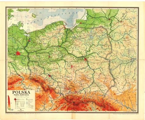 Polska Mapa Geograficzna Polski Fizyczna Krainy Geograficzne