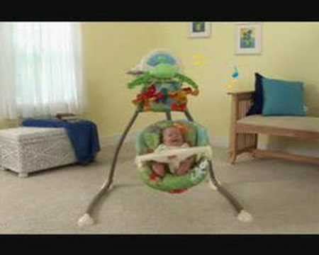 Rainforest Cradle Swing Babysitter Youtube
