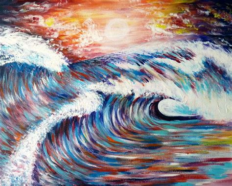 Wave Of Color Art Waves Painting