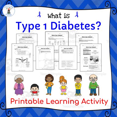 Type Diabetes Printable Learning Activity By Teach Simple