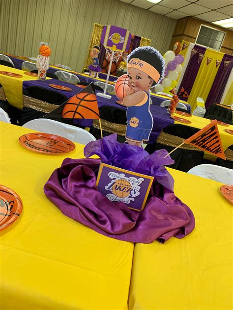 Basketball Themed Birthday Party Basketball Party 2nd Birthday Party Themes Lakers Basketball