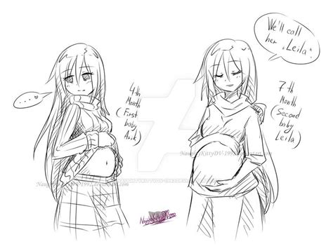 all pregnant anime girls