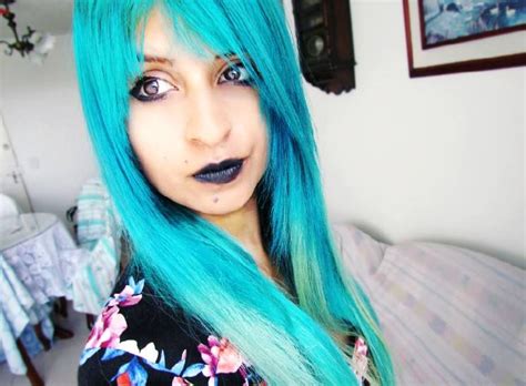 Manic Panic Atomic Turquoise On Alejandra Turquoise Hair Creative