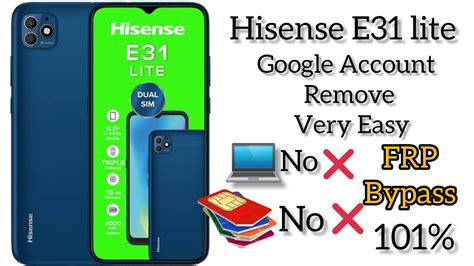 How To Remove Hisense E Lite Frp Bypass And Google Account Youtube