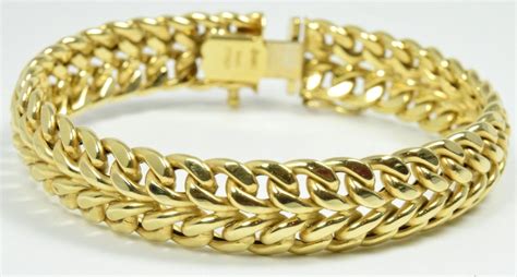 Womens Boomingdales Yellow Gold 14k Solid Gold Bracelet