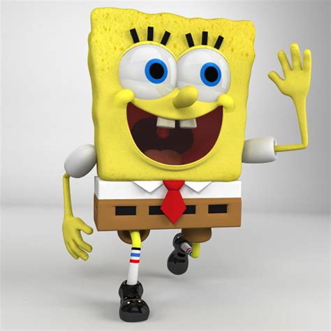 Bob Sponge Squarepants 3d Model 35 Fbx Obj Lwo Max Free3d