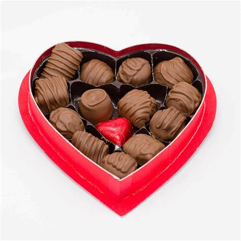 Valentines 8oz Milk Chocolate Variety Heart Box Wilson Candy